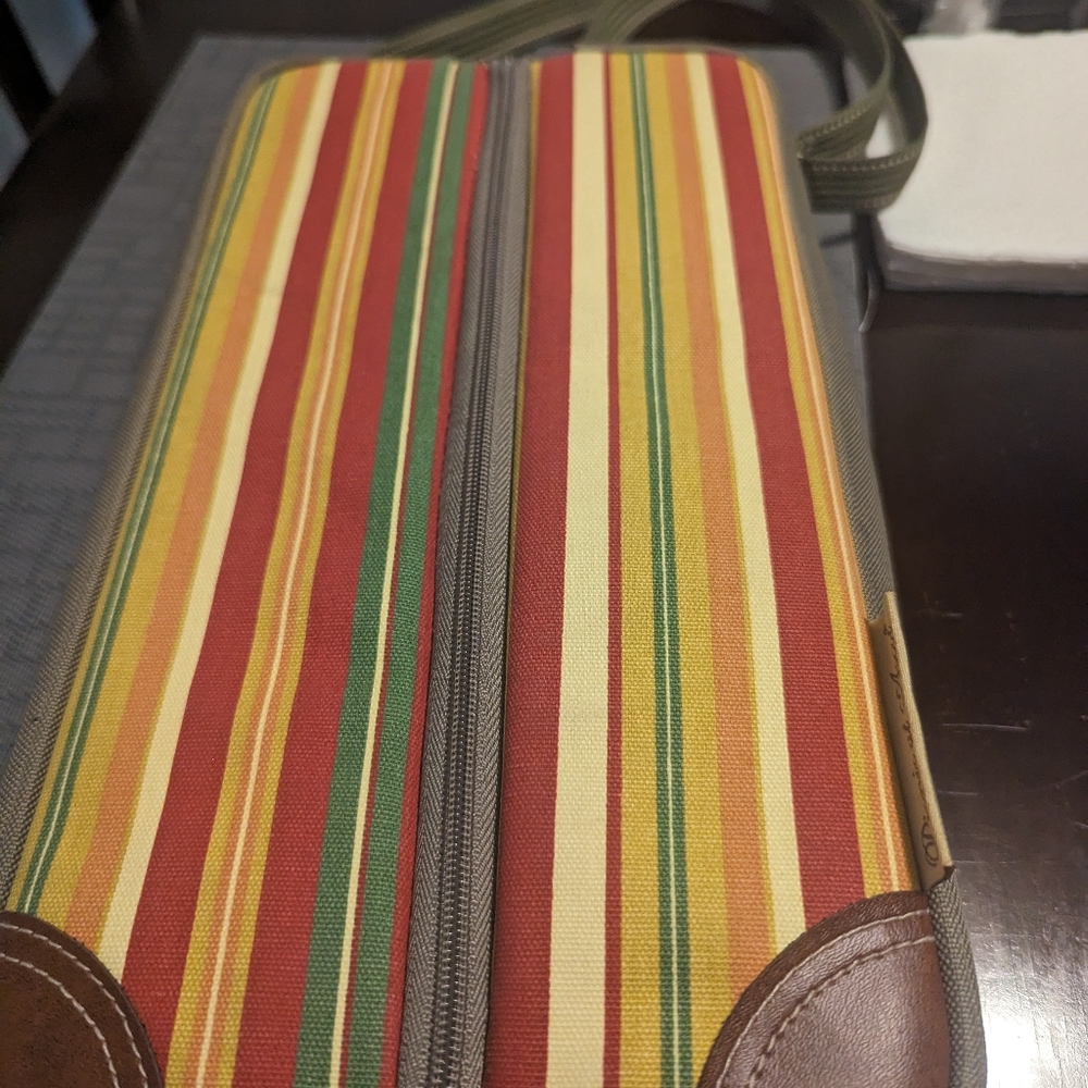 Picnic wine for two insulated carrier